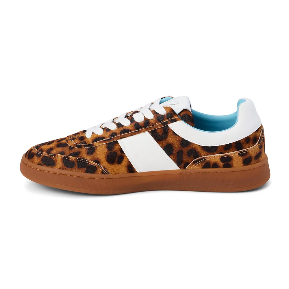 Matisse Quincy Low-Top Sneaker in Tan Leopard