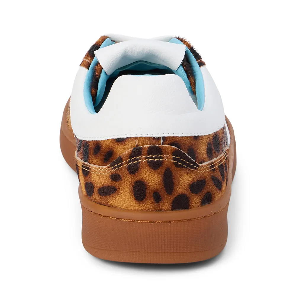 Matisse Quincy Low-Top Sneaker in Tan Leopard