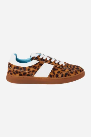 Matisse Quincy Low-Top Sneaker in Tan Leopard