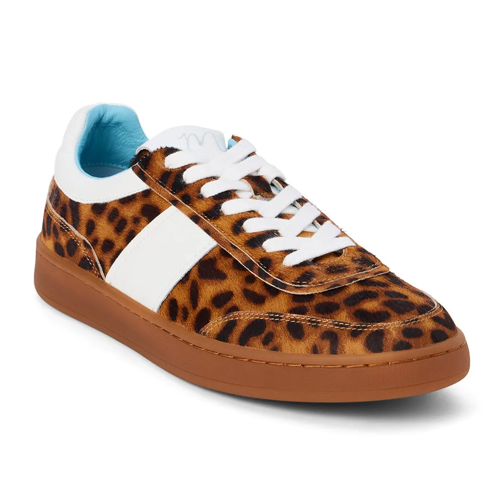 Matisse Quincy Low-Top Sneaker in Tan Leopard