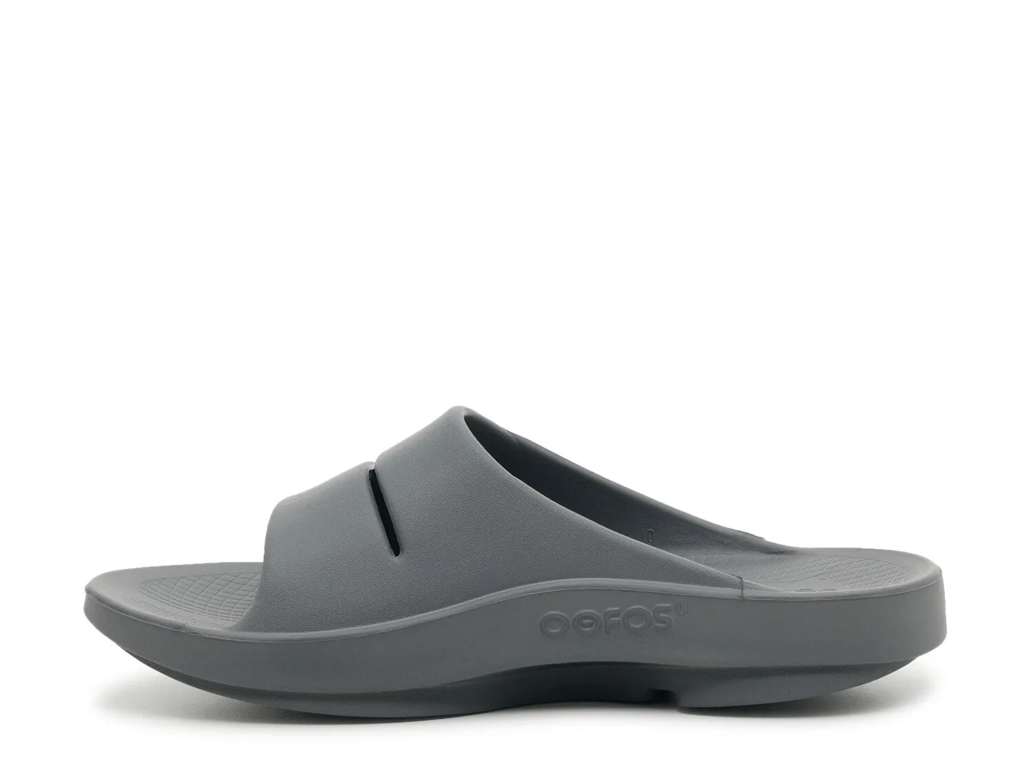 Men's flip-flops OOFOS Ooahh, gray