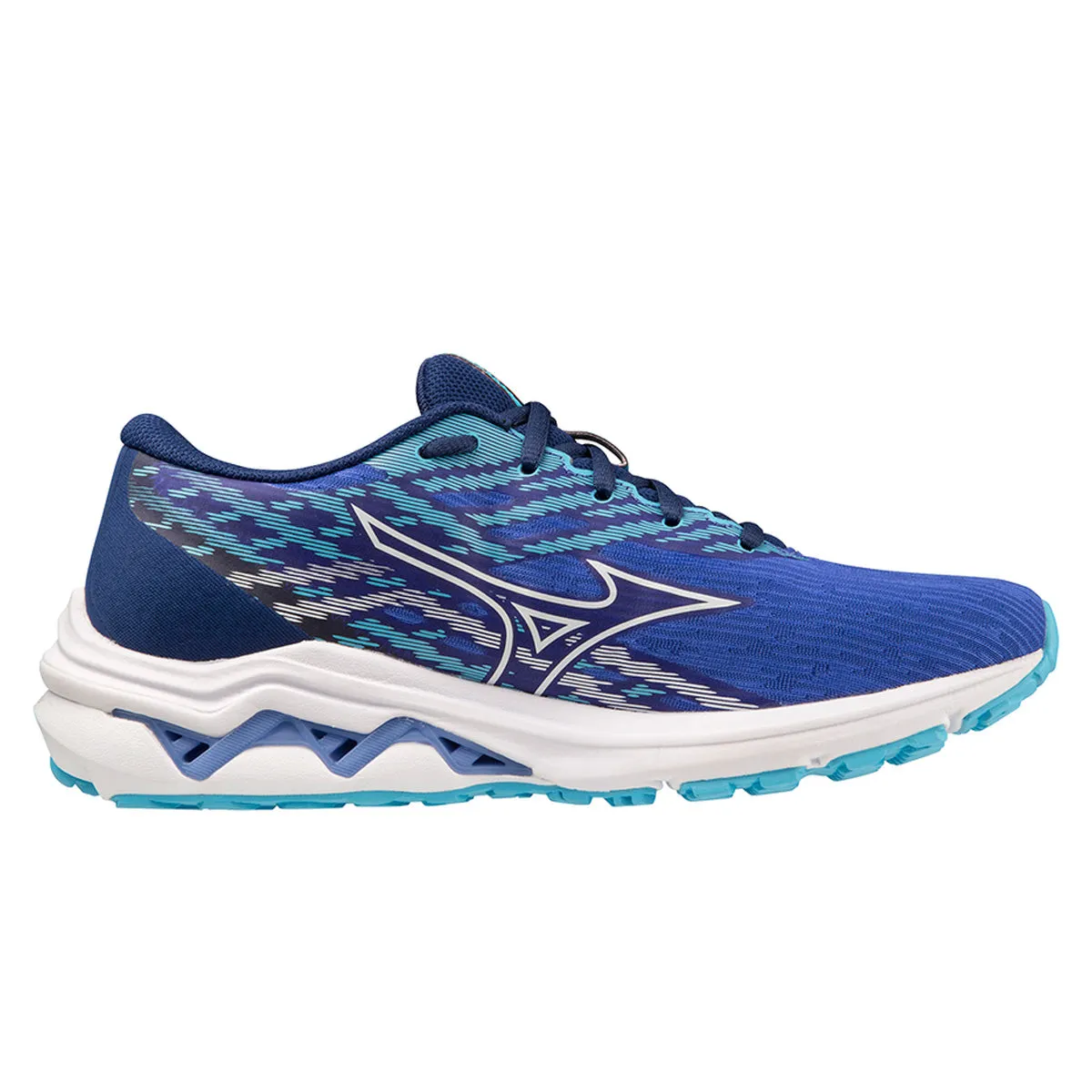 Mizuno Wave Equate 7 Womens | Dblue/white/neonflame