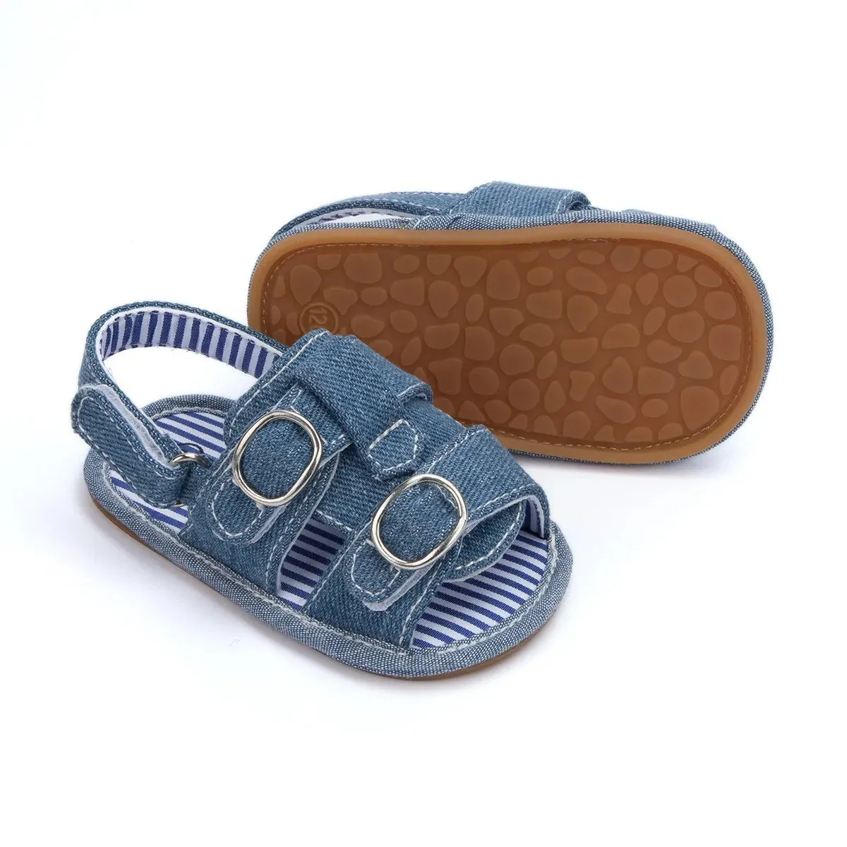 New Summer Baby Sandals Infant Girl Non-slip Rubber Sole Net Flat Heel Garden Girl Sandals - BGSD50783