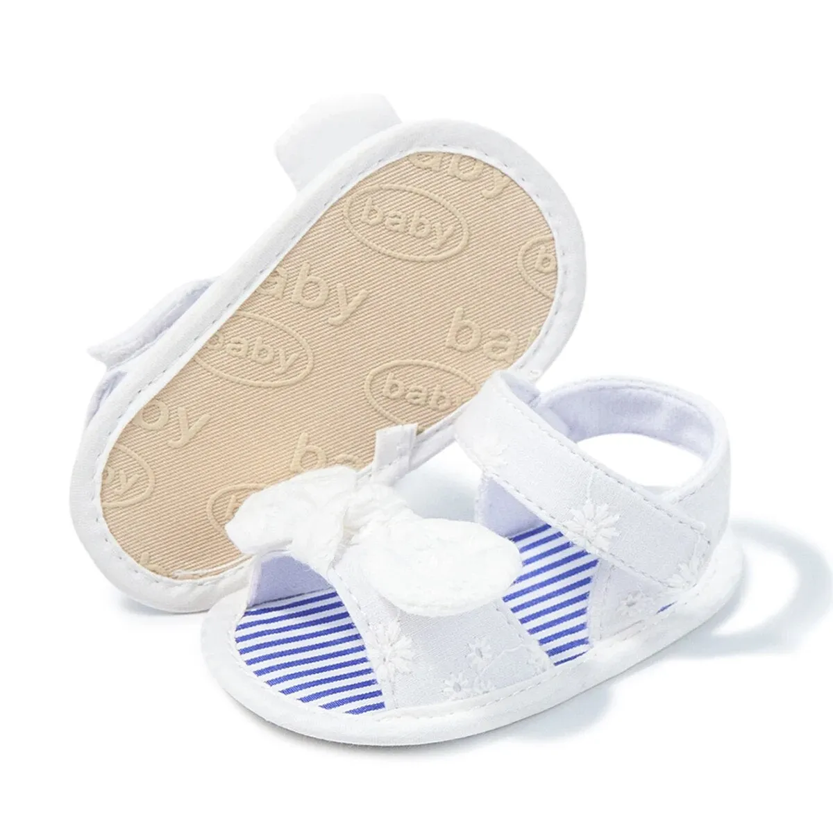 New Summer Baby Sandals Infant Girl Non-slip Rubber Sole Net Flat Heel Garden Girl Sandals - BGSD50783