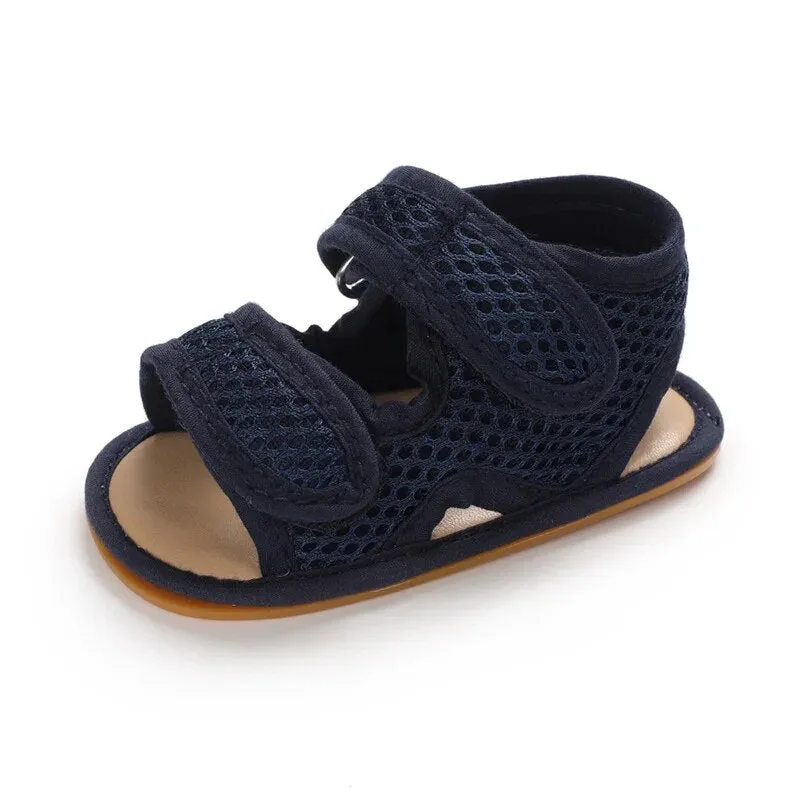 New Summer Baby Sandals Infant Girl Non-slip Rubber Sole Net Flat Heel Garden Girl Sandals - BGSD50783