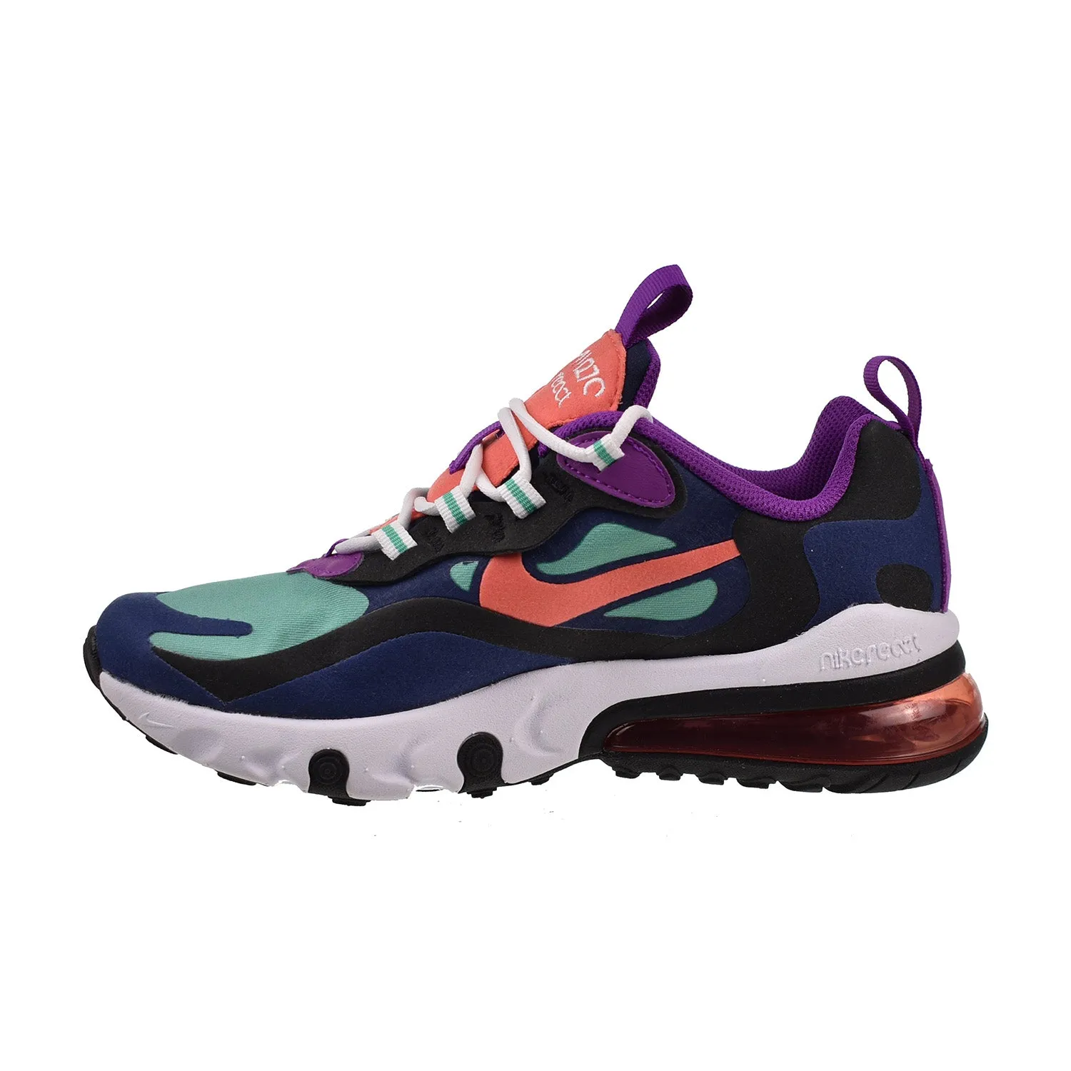 Nike Air Max 270 React (GS) Big Kids' Shoes React Blue Void-Magic Ember