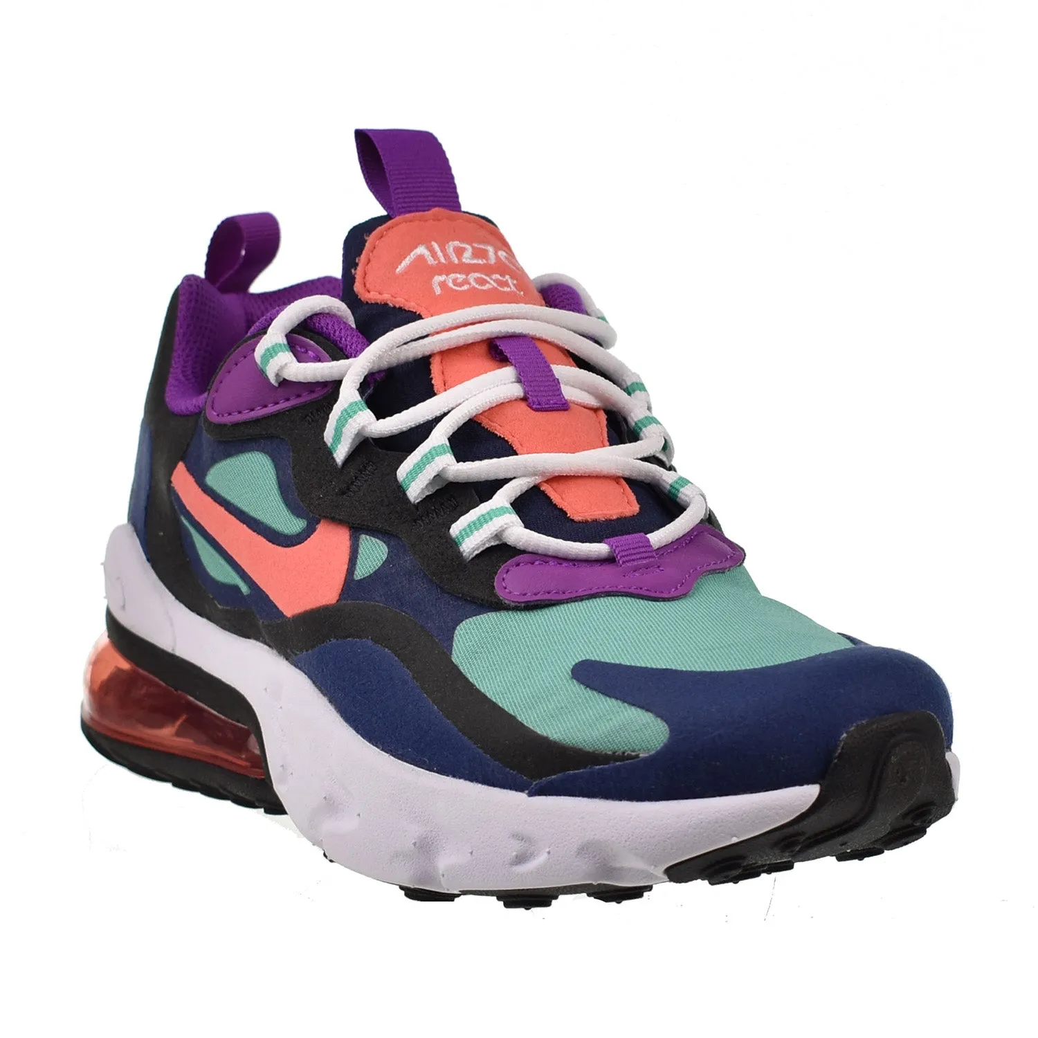 Nike Air Max 270 React (GS) Big Kids' Shoes React Blue Void-Magic Ember