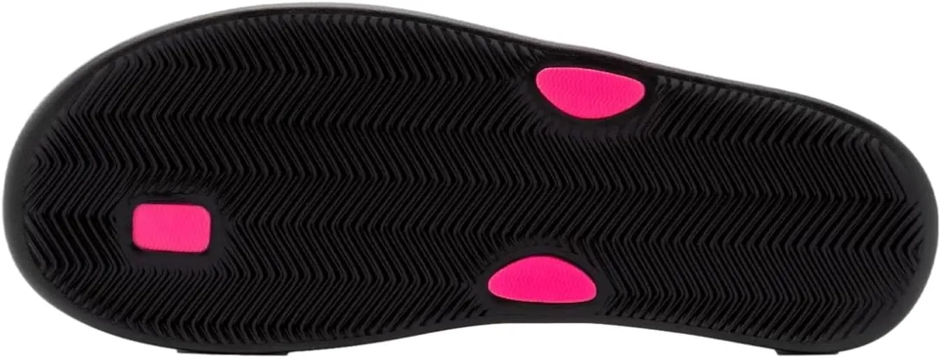 Nike Women's Bella Kai Flip Flops (12, Black/Pink)