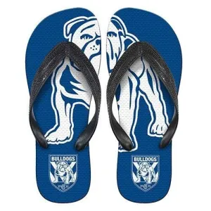 NRL Supporter Thongs - Canterbury Bulldogs - Mens Size - Flip Flops - Shoe