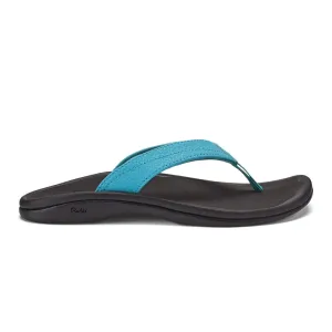 Olukai Women's 'Ohana Blue Mist/Black 20110NM40