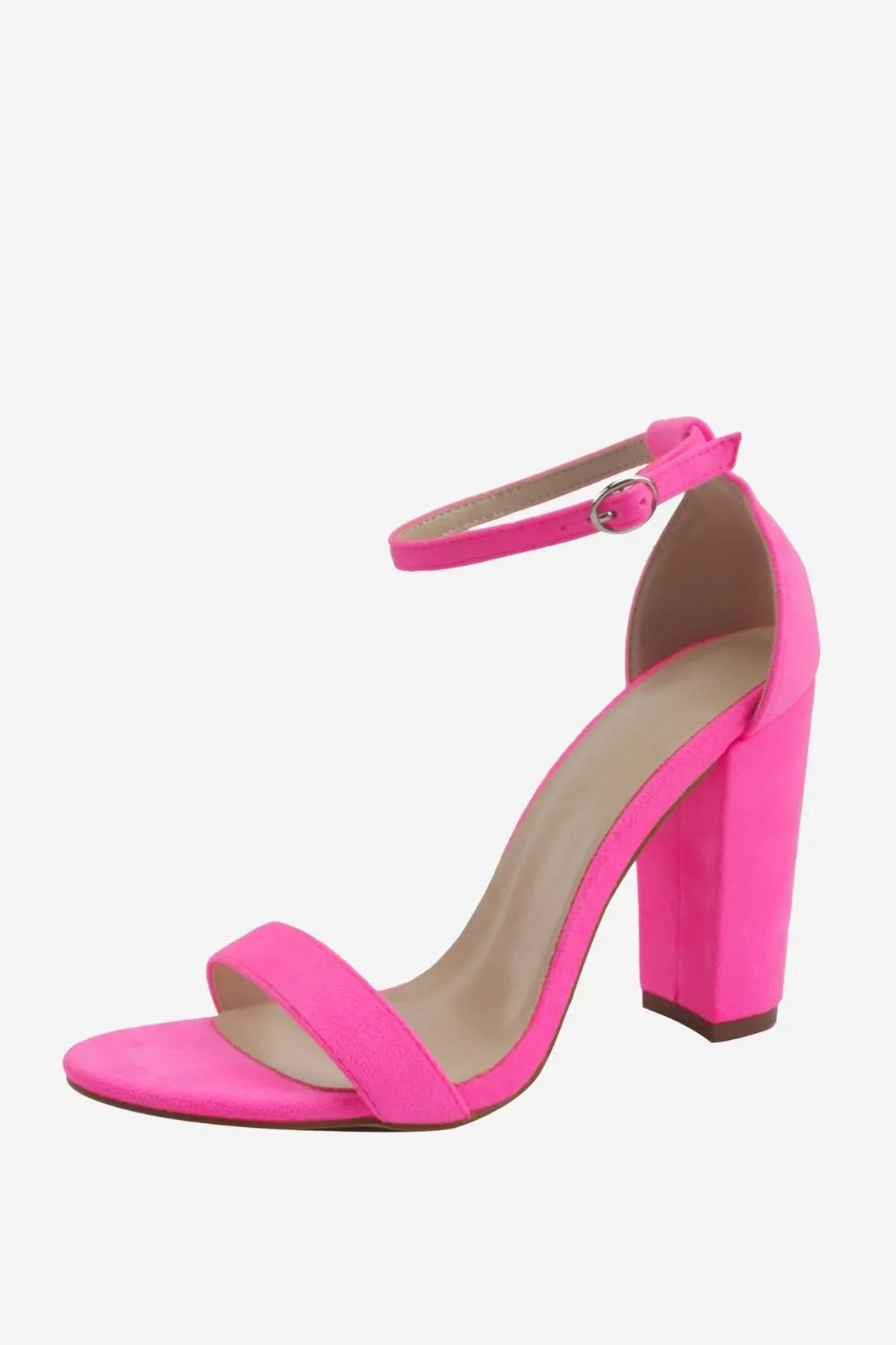 One Strap High Heel Chunky Sandals