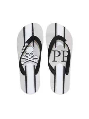 Philipp Plein Skull Flip Flops