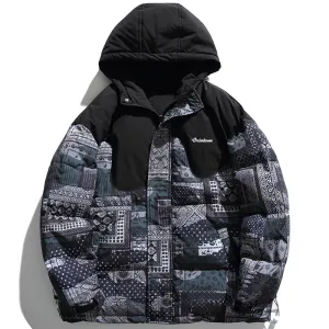 PopFlying Hooded Winter Coat Bandana