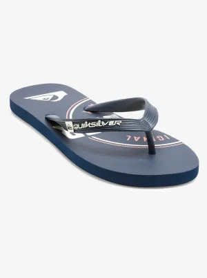 Quiksilver Mens Java Art Flip Flops - Green