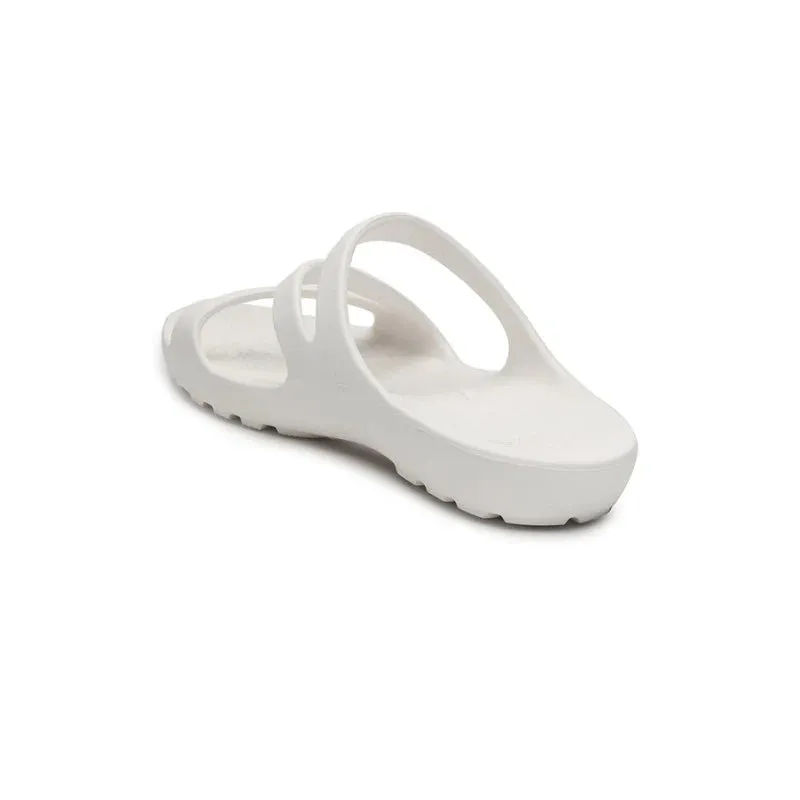 RedTape Women White Solid Sunnies Sliders