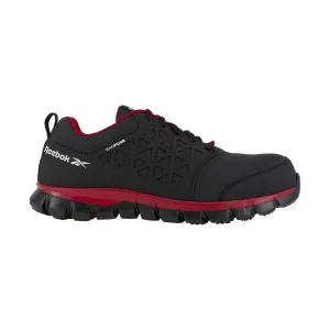 Reebok Work Men's Sublite Cushion Athletic Composite Toe Work Shoes - Black/Red