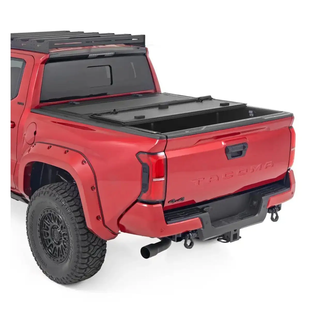 Rough Country Low-Profile Tri-Fold Tonneau Cover | 2024  Toyota Tacoma