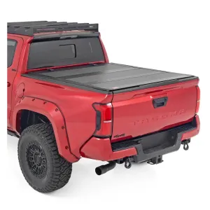 Rough Country Low-Profile Tri-Fold Tonneau Cover | 2024  Toyota Tacoma