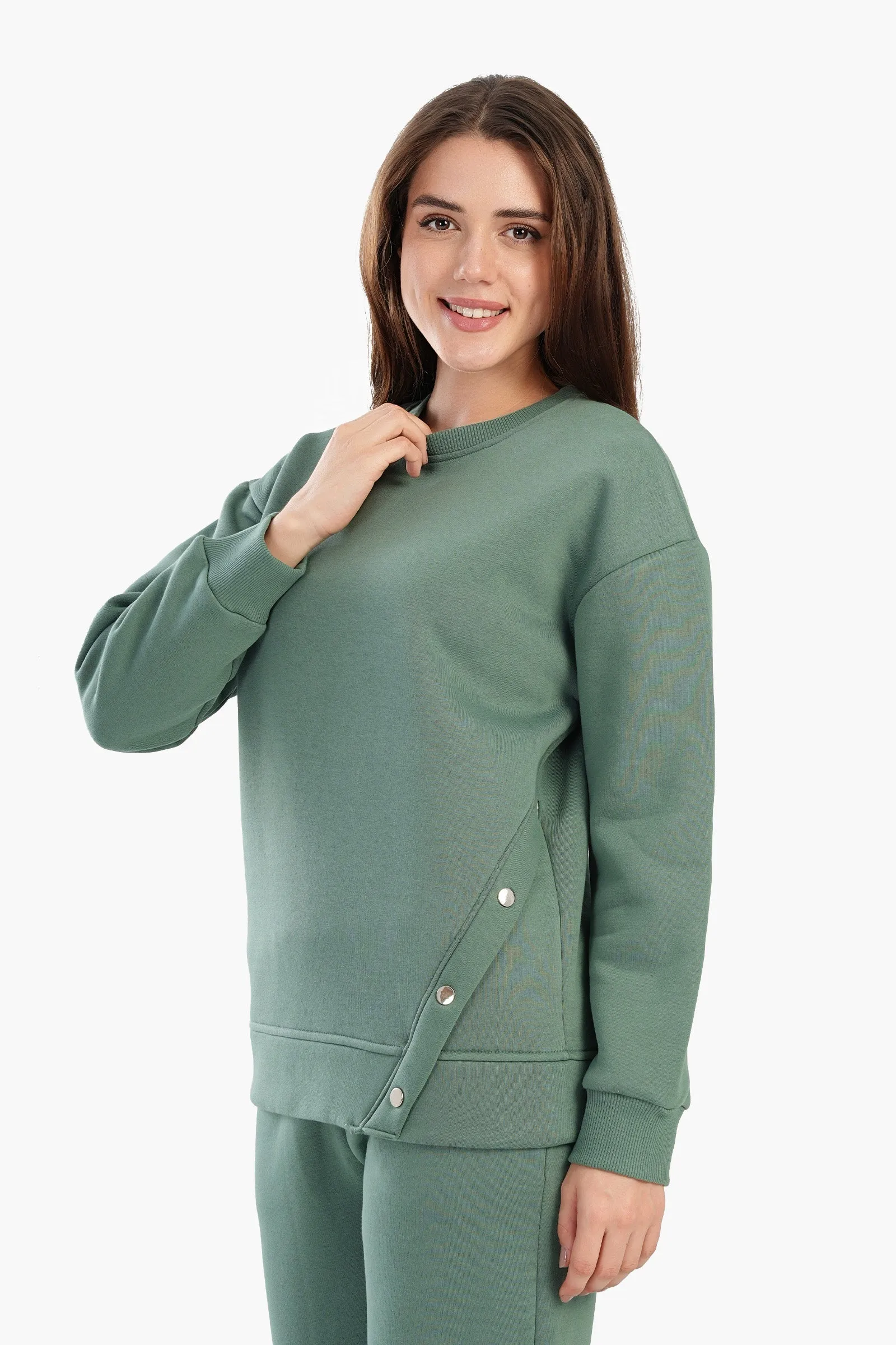 Round Neck Lounge Sweatshirt