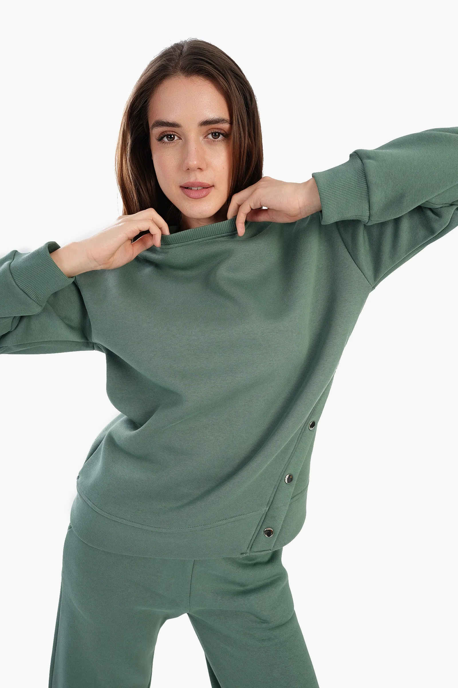 Round Neck Lounge Sweatshirt