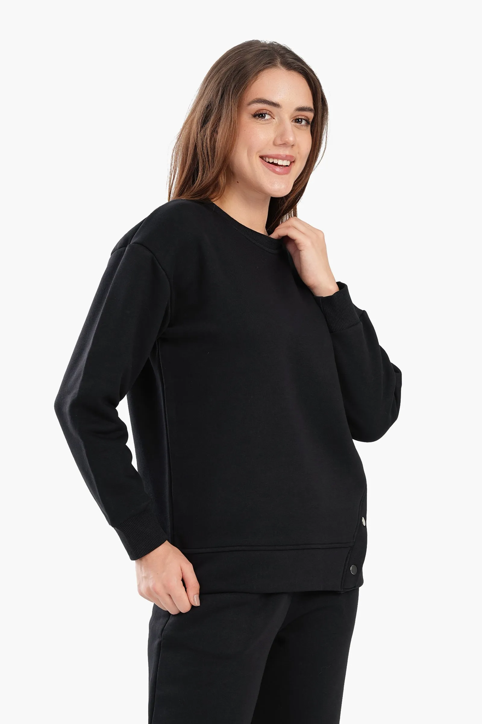 Round Neck Lounge Sweatshirt