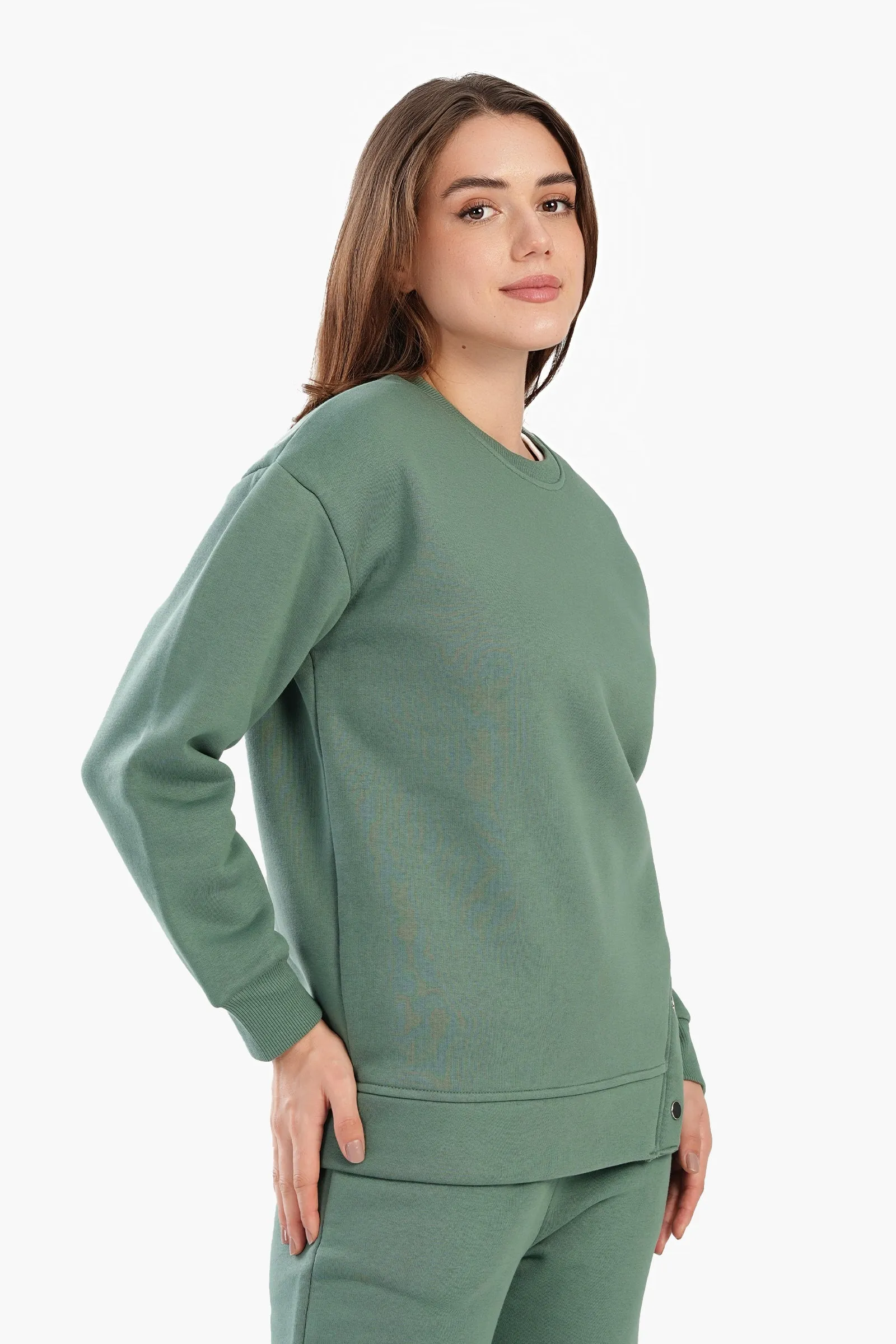 Round Neck Lounge Sweatshirt