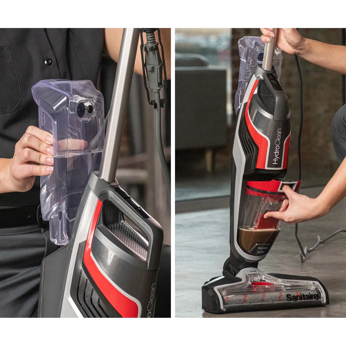 Sanitaire® HydroClean® Hard Floor Washer & Upright Vacuum