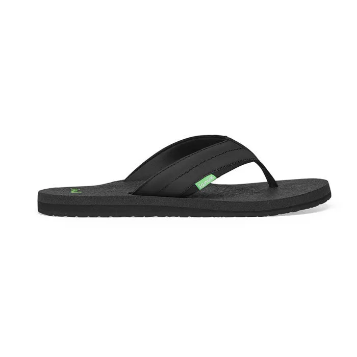 Sanuk Mens Beer Cozy 2 Sandals - Black