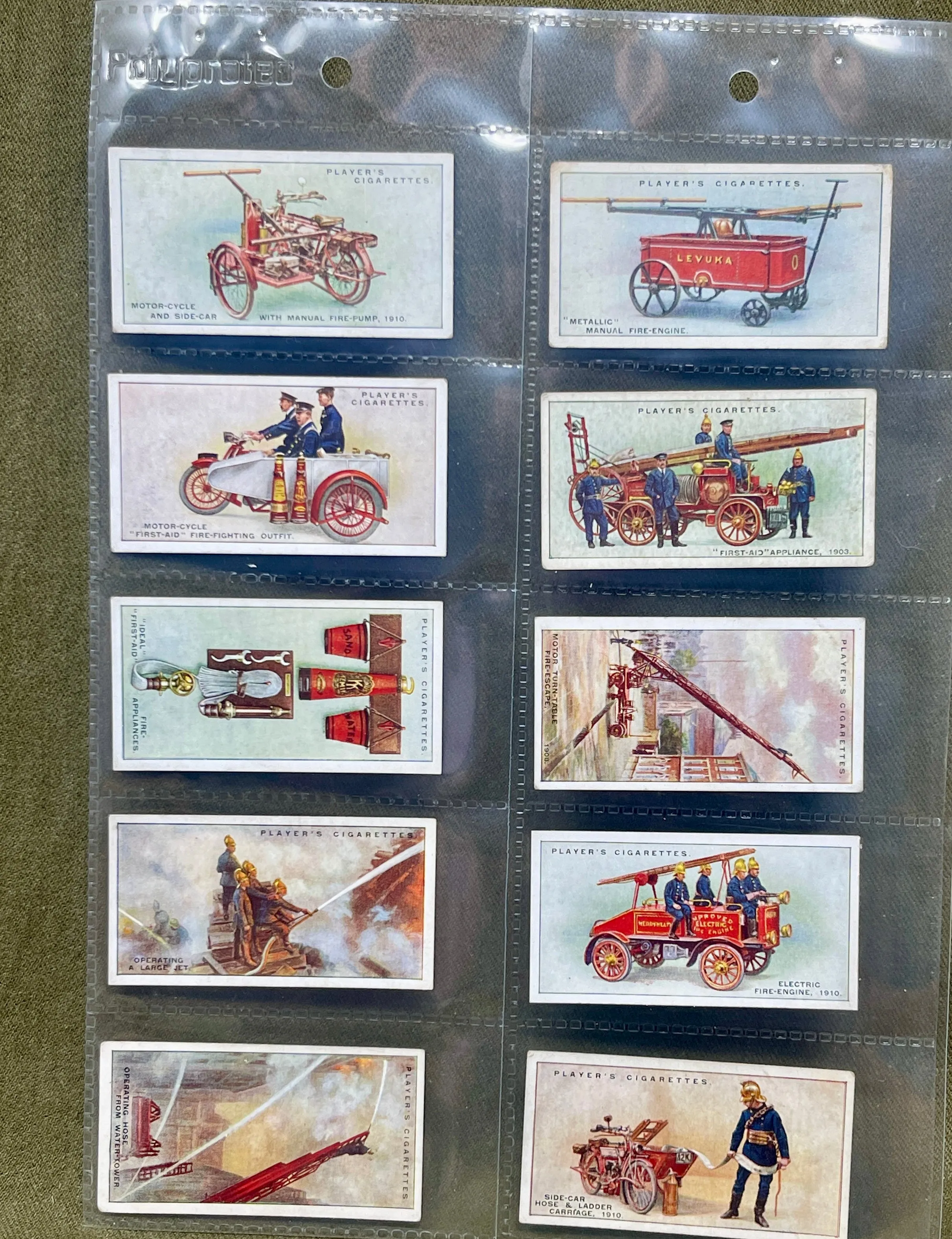 Set of John Players & Sons Fire Fighting Appliances