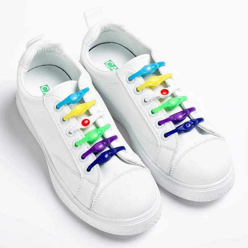 Silicone Shoelace Sneakers Shoes Laces Accessories