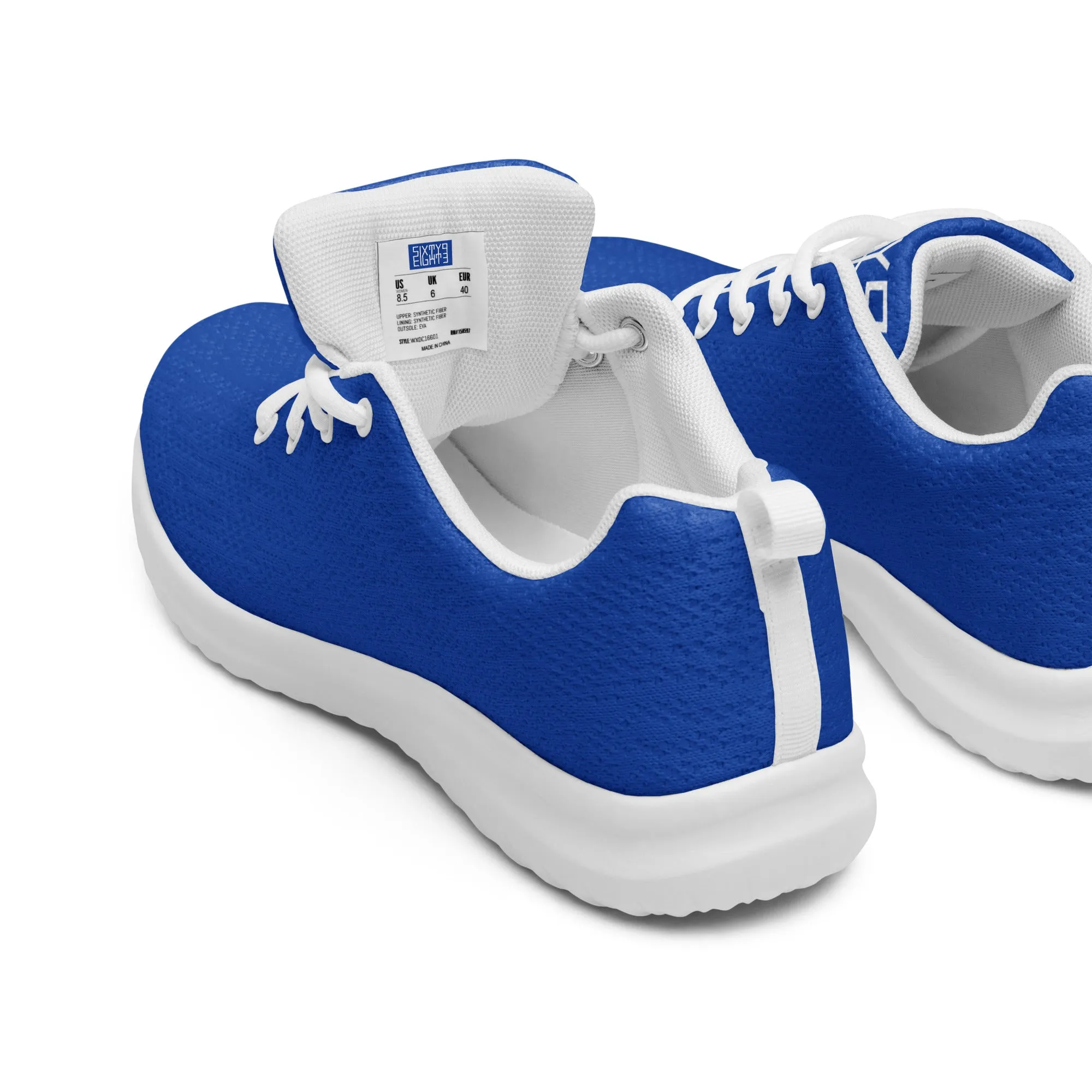 Sixty Eight 93 Logo White Blue Men’s Athletic Shoes