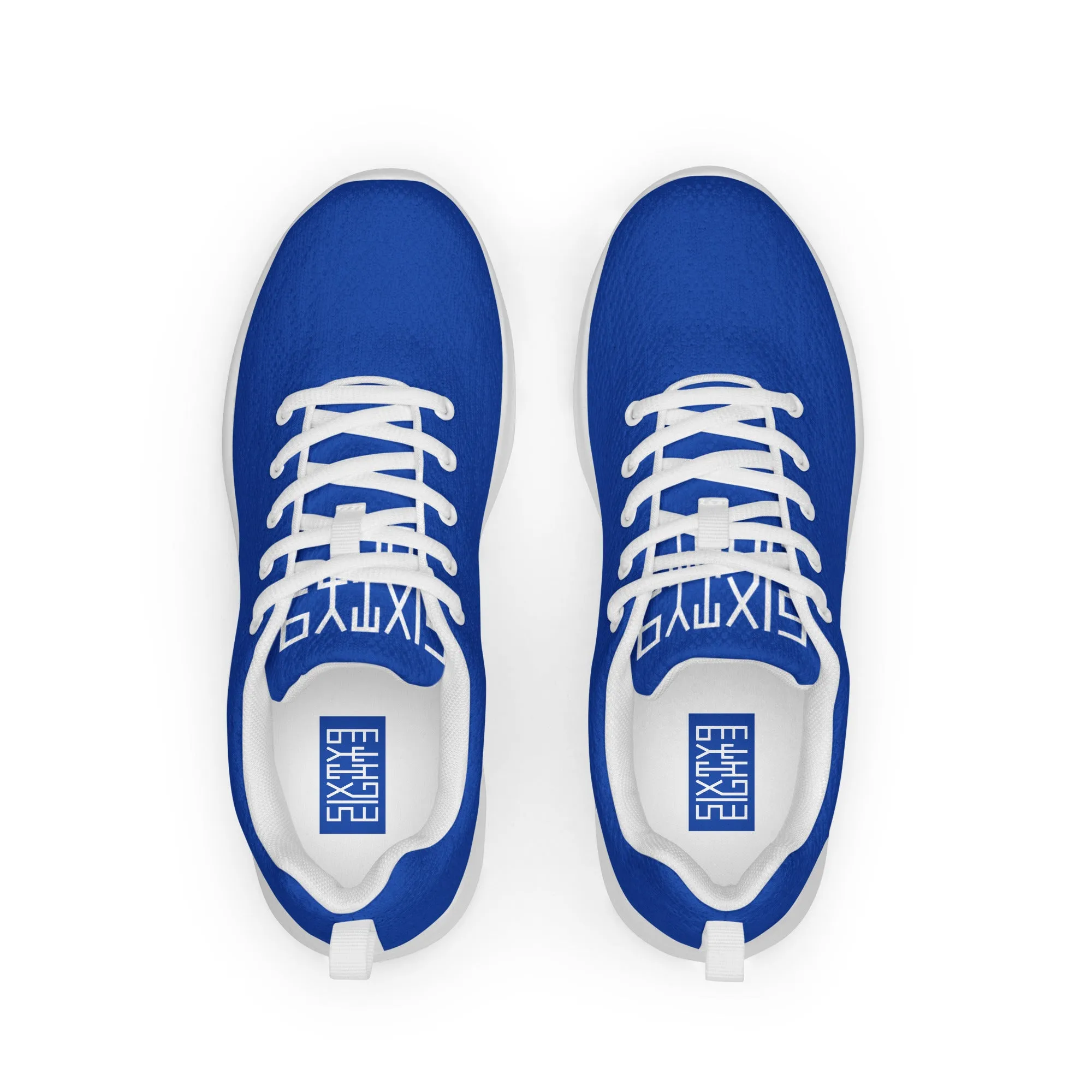 Sixty Eight 93 Logo White Blue Men’s Athletic Shoes