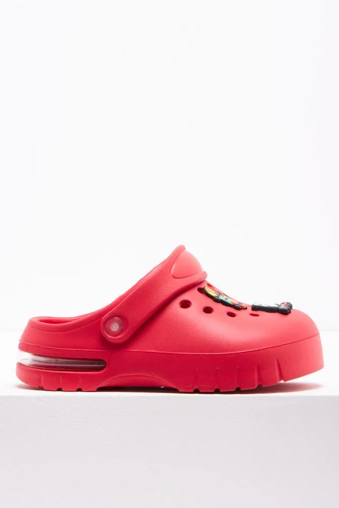 Skate Light Up Clog Red