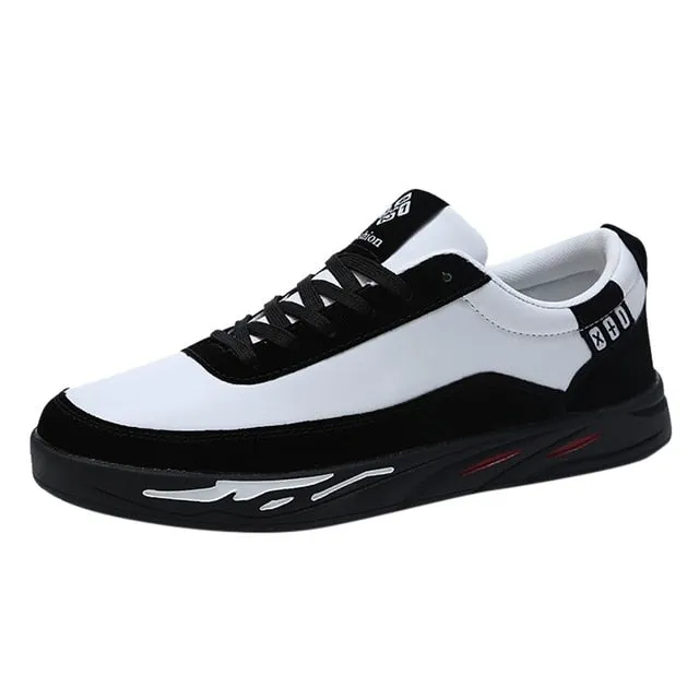 Skateboarding Shoes Of Men Cool Student Casual Lace-Up