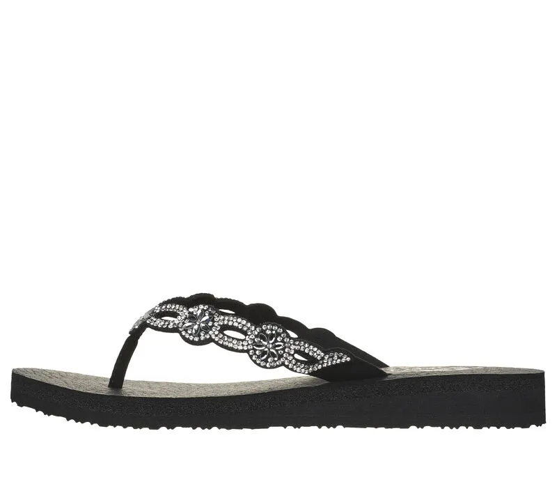 Skechers Womens Meditation Floral Candy Black