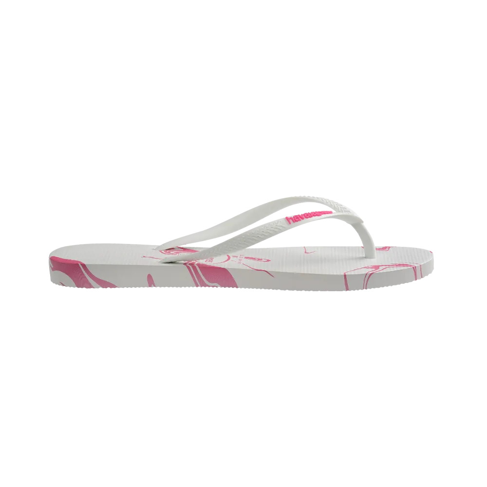 Slim Marble Flip Flops