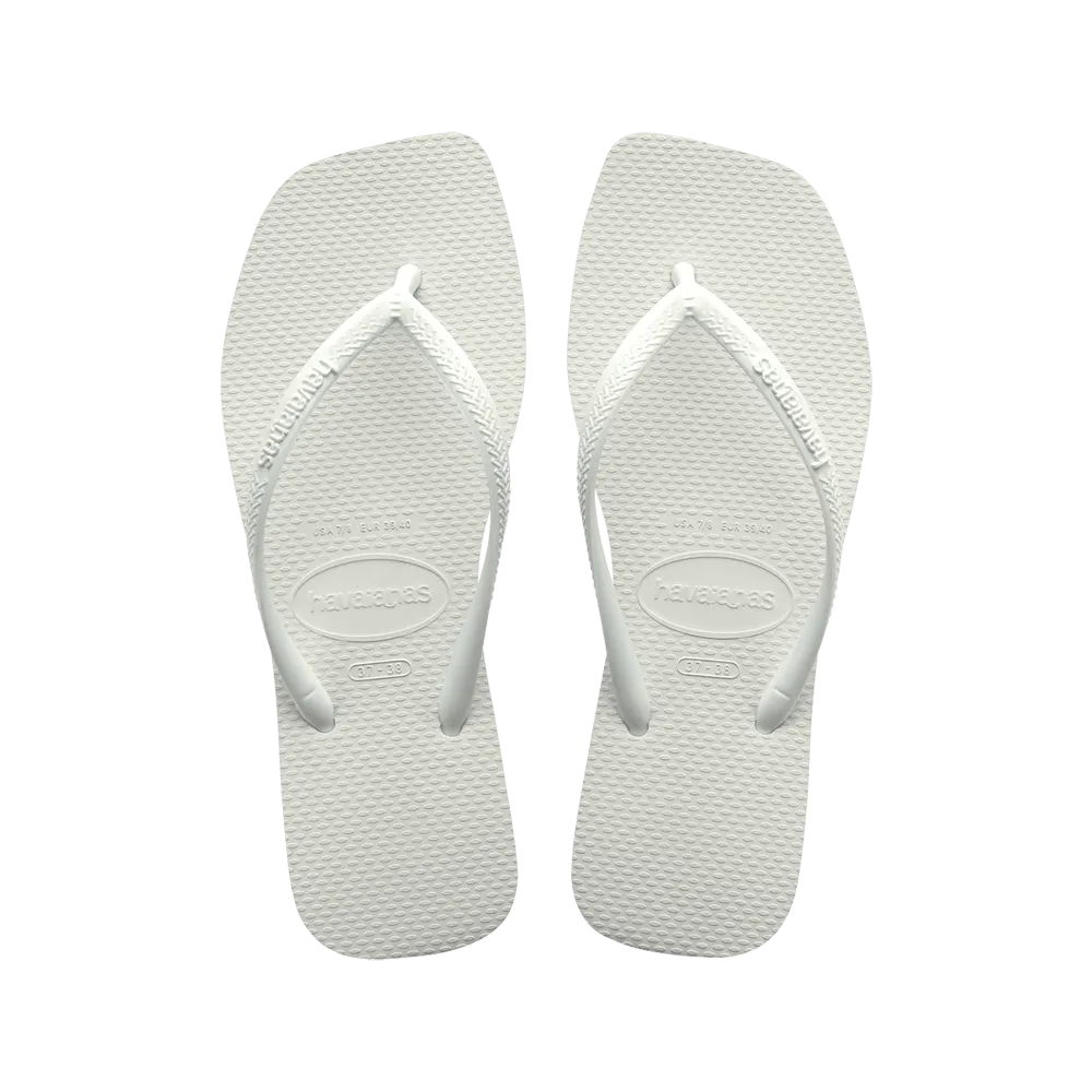 Slim Square Flip Flops