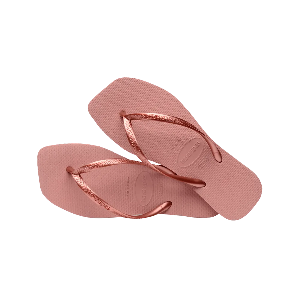 Slim Square Flip Flops