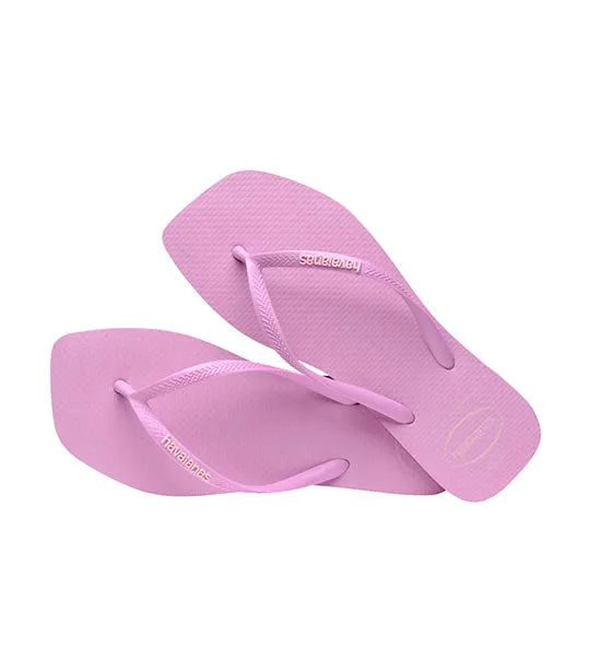 Slim Square Logo Pop Up Flip Flops Fresh Lavender