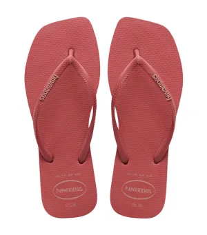 Slim Square Logo Pop Up Flip Flops Pau Brasil