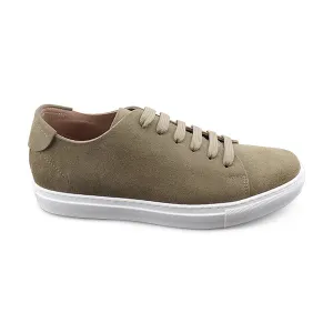 Sneakers taupe in camoscio