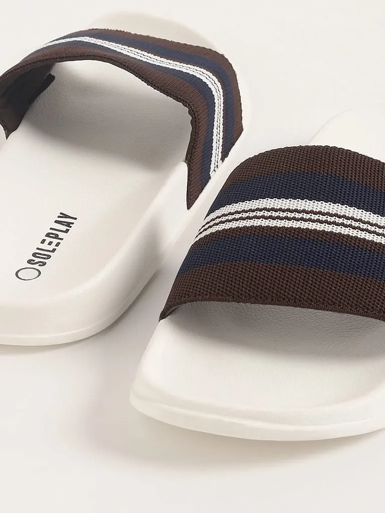 SOLEPLAY Brown Knitted Flip-Flop