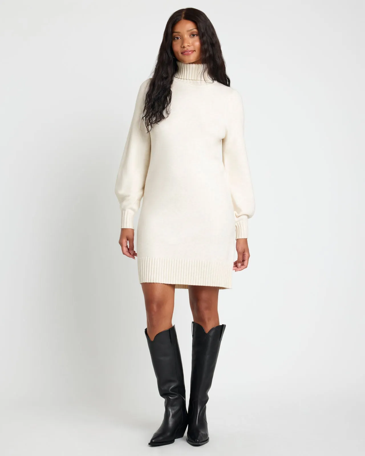 Splendid x @Cellajaneblog Turtleneck Sweater Dress