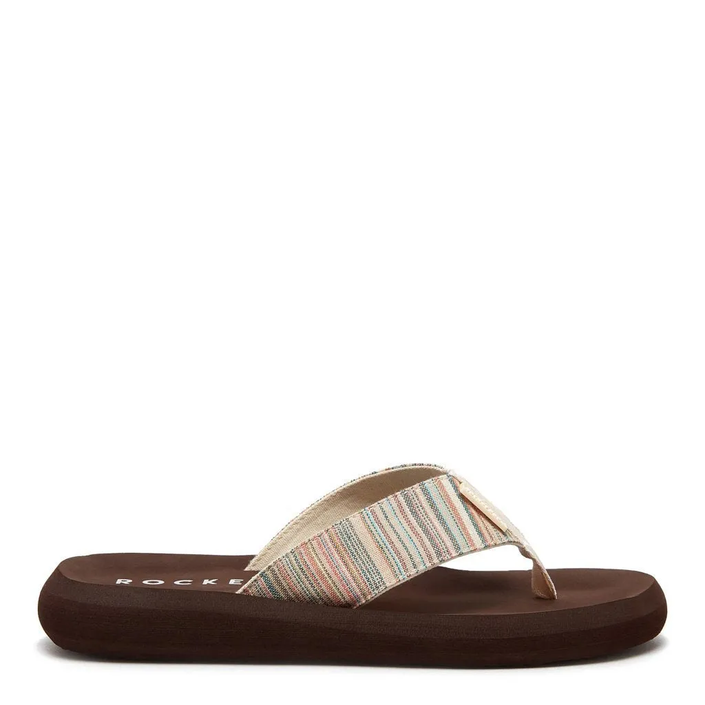 Spotlight Multicolor Brown Flip Flop