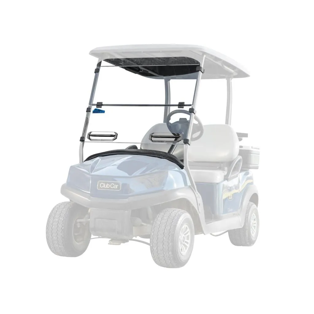 SuperATV Corsa Blue Club Car Tempo Vented Flip Down Windshield