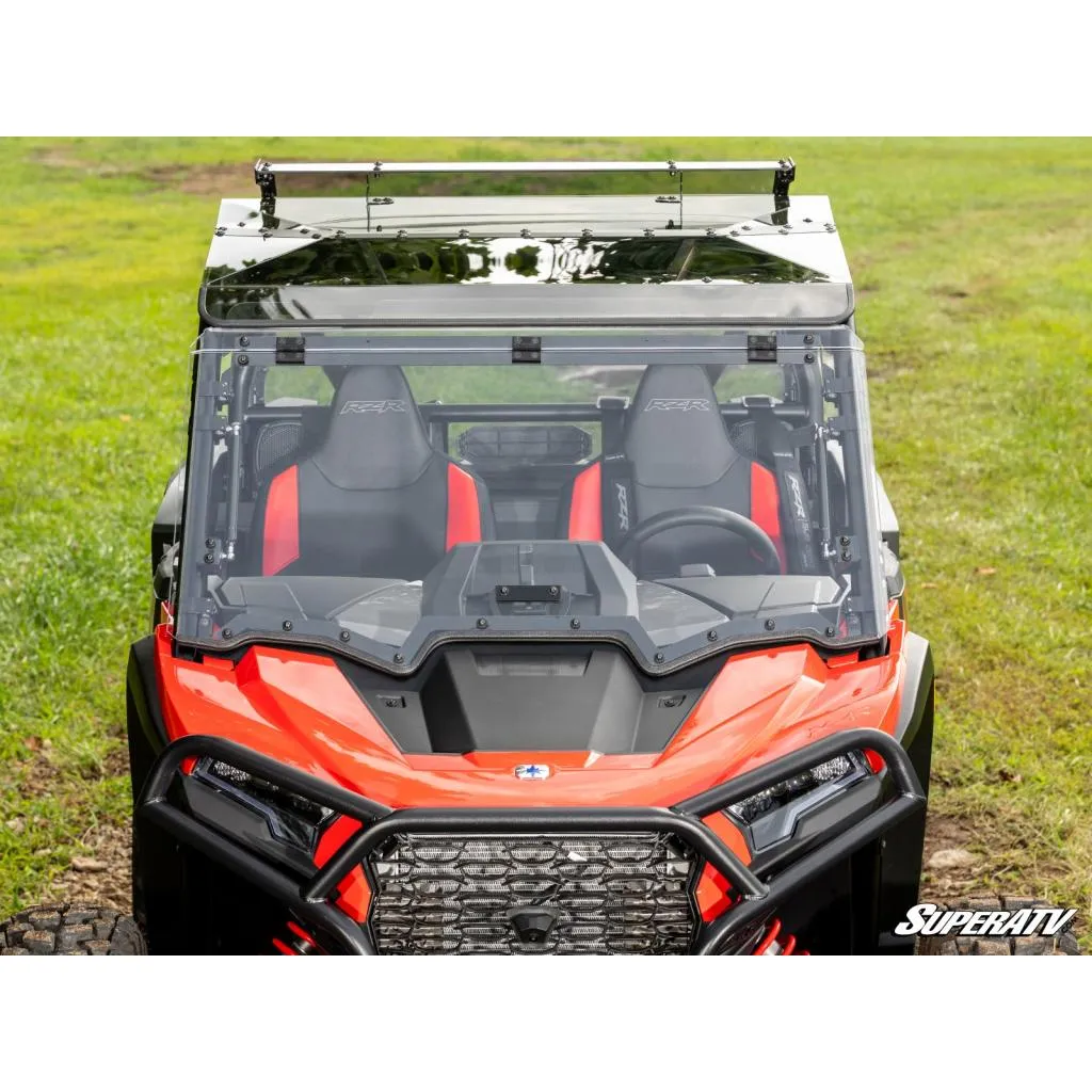 SuperATV Polaris RZR XP Scratch-Resistant Flip Windshield