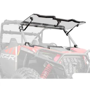 SuperATV Polaris RZR XP Scratch-Resistant Flip Windshield