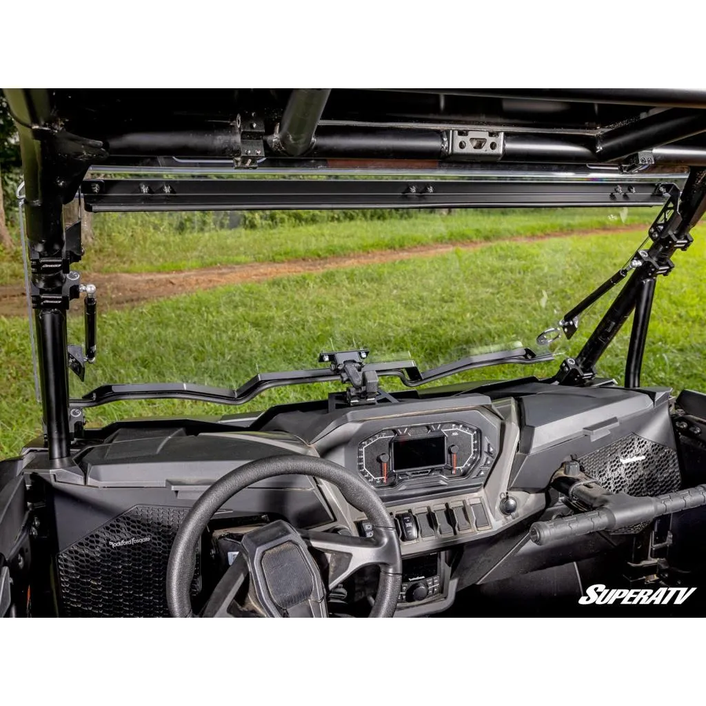 SuperATV Polaris RZR XP Scratch-Resistant Flip Windshield