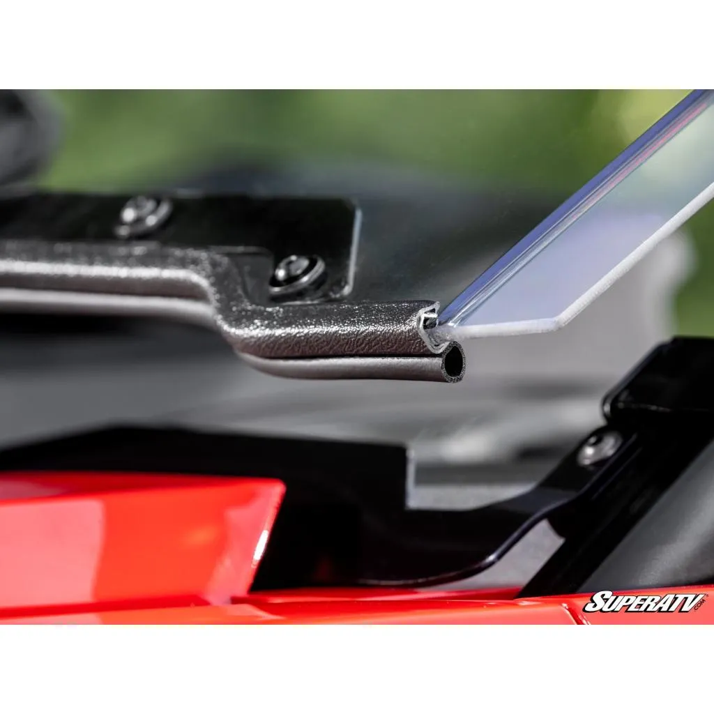 SuperATV Polaris RZR XP Scratch-Resistant Flip Windshield