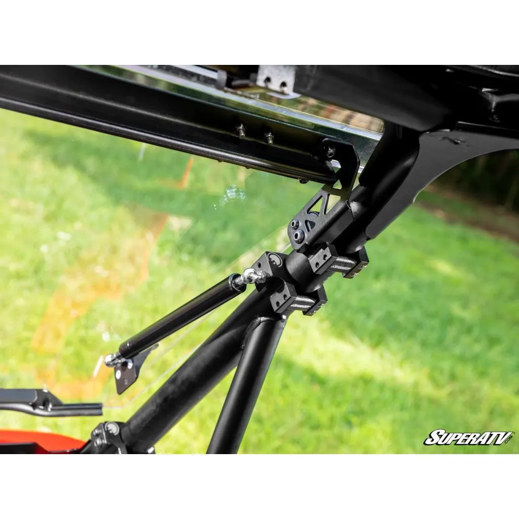 SuperATV Polaris RZR XP Scratch-Resistant Flip Windshield